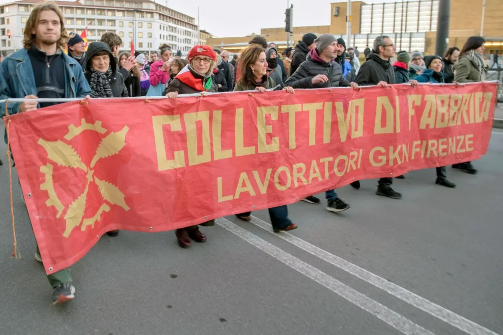 Solidaritätsdemo für das Fabrikkollektiv ex-GKN