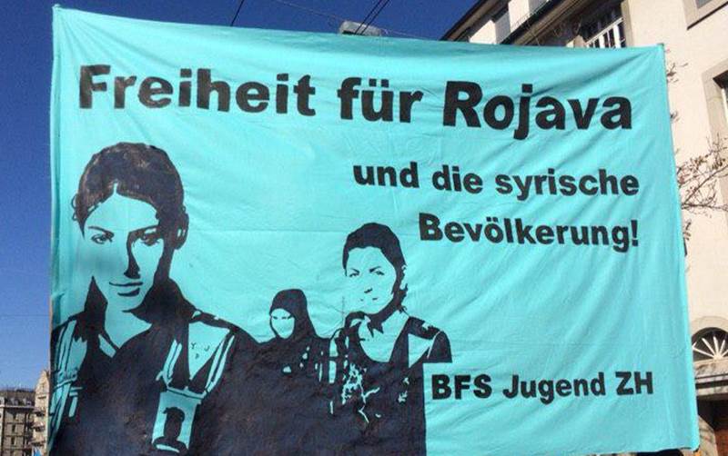 Zürich: Demo zum Welt-Kobane-Tag