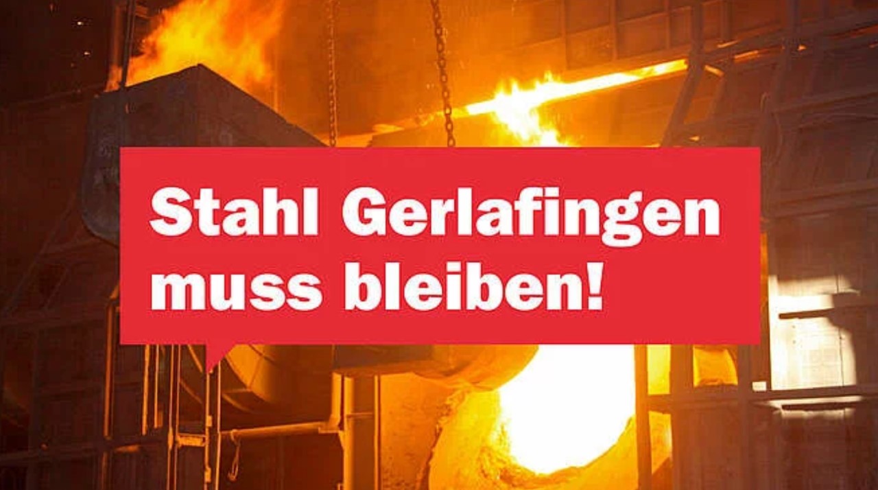 Gerlafingen: Kundgebung „Stahl Gerlafingen muss bleiben!“