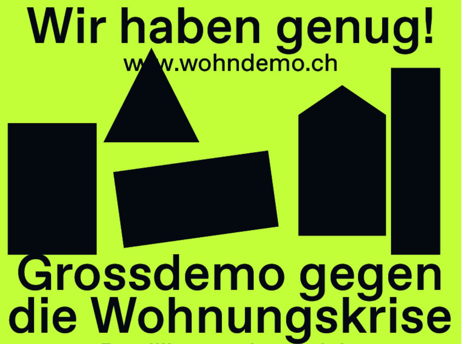 Zürich: Grossdemo gegen die Wohnungskrise